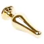 Анальная пробка с красным кристаллом Boss Series Exclusivity Jewellery Gold Plug, золотая - Фото №3