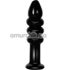 Анальна пробка Love Toy Glass Romance Dildo, чорна - Фото №1