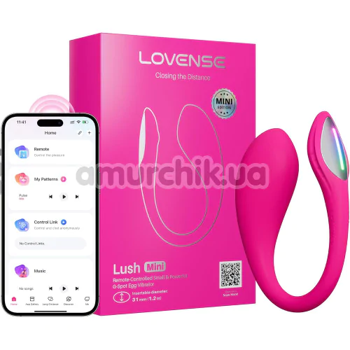 Виброяйцо Lovense Lush Mini, розовое