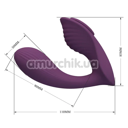 Вібратор для клітора і точки G Pretty Love Franz, фіолетовий