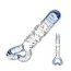 Фалоімітатор Heart Glass Ribbed Dildo - Фото №2