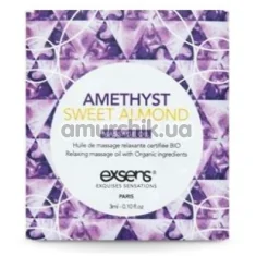 Массажное масло Exsens Amethyst Sweet Almond - аметист и миндаль, 3 мл - Фото №1