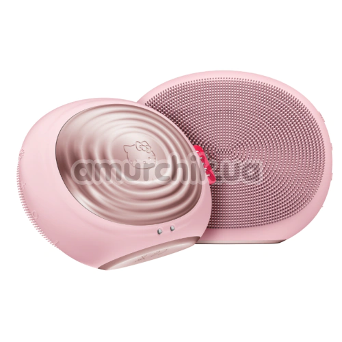 Ультразвукова щітка для обличчя Geske Sonic Thermo Facial Brush 5 in 1 - Hello Kitty, рожева - Фото №1
