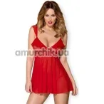 Комплект Obsessive 863-BAB-3 красный: пеньюар + трусики-стринги - Фото №1