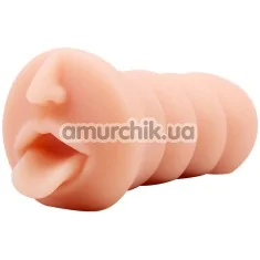 Симулятор орального секса T-Skin Fire A Gun Abby Sensual Lips, телесный - Фото №1