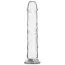Фаллоимитатор Addiction Crystal Vertical Dong 8 + вибропуля Power Bullet, прозрачный - Фото №1