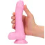 Фаллоимитатор с ароматом жвачки Delicious Dildo Bubble Gum 18.5 см, розовый - Фото №5