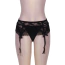 Комплект Star Night Mesh & Bow Garter Panties, чорний: пояс для панчіх + трусики-стрінги - Фото №5