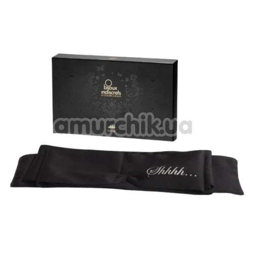 Пов'язка на очі Bijoux Indiscrets Shhh Blindfold, чорна