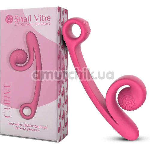 Вібратор для клітора і точки G Snail Vibe Curve, рожевий
