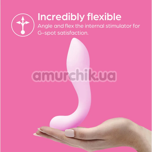 Фалоімітатор So Divine Discreet Silicone G-spot Dildo, рожевий