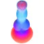 Фаллоимитатор Creature Cocks Space Cock Glows In The Dark, разноцветный - Фото №5