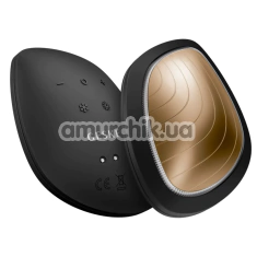Ультразвуковий масажер-маска для обличчя Geske Sonic Warm & Cool Mask 9 in 1, сіро-золотий - Фото №1