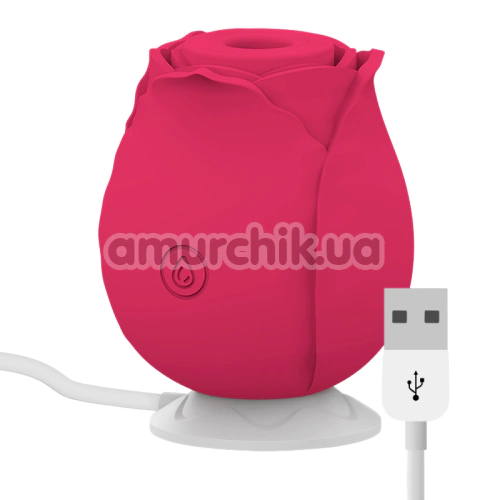 Симулятор орального секса для женщин Rose Air Wave, красный