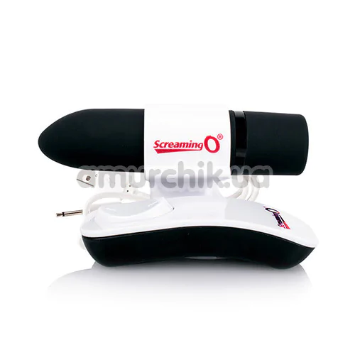 Клиторальный вибратор Screaming O Charged Positive Remote, черный