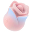 Клиторальный вибратор с подвижным язычком и губами Blush Kissing Rose, розово-голубой - Фото №1