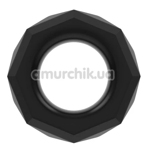 Эрекционное кольцо Power Plus Cock Ring Series LV1434, черное - Фото №1