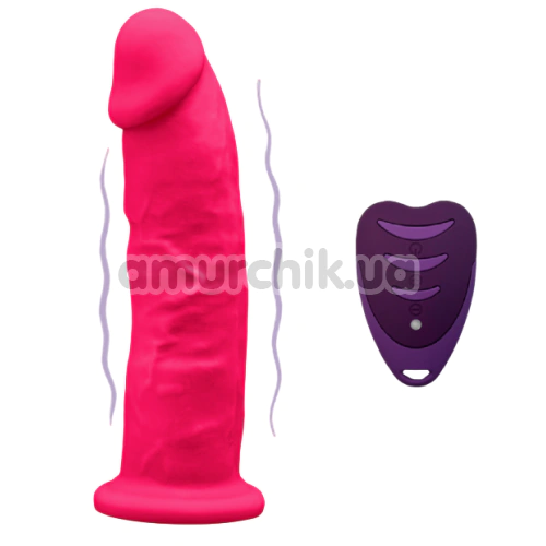 Вибратор Silexd Premium Silicone Dildo Model 2 Size 7 LRS, розовый