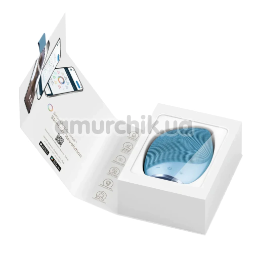 Ультразвуковая щетка для лица Geske Sonic Facial Brush 5 in 1, голубая