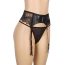 Комплект Star Night Lace Garter Belt Mesh, чорний: пояс для панчіх + трусики-стрінги - Фото №4