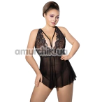 Пеньюар JSY Sexy Lingerie P61151, черный - Фото №1