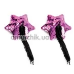 Украшения для сосков Star Shape Sequin Pasties, розовые - Фото №1