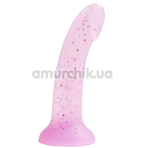 Фаллоимитатор Alume Glitter Silicone Dildo, фиолетовый - Фото №1