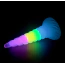 Фаллоимитатор Creature Cocks Uni-Glow Glow-in-the-Dark Rainbow Silicone Dildo, разноцветный - Фото №12