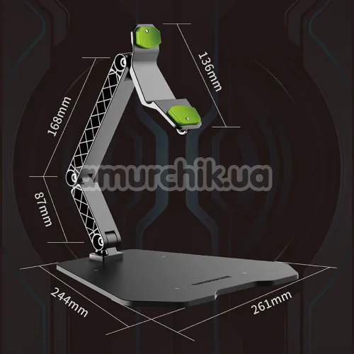 Крепление для мастурбатора Kisstoy Bananasome Rocket X7 - Folding Holder, черное