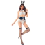 Костюм зайчика JSY Sexy Lingerie 5802, белый: топ + пояс + трусики-стринги + чулки + ушки + галстук - Фото №2