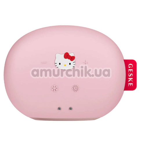 Ультразвуковой массажер-маска для лица Geske Sonic Warm & Cool Mask 8 in 1 - Hello Kitty, розовый