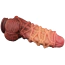 Фалоімітатор Dual-Layered Silicone Nature Cock LV411071, коричневий - Фото №7