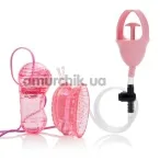 Вакуумна помпа з вібрацією для клітора Butterfly Clitoral Pump, рожева - Фото №1