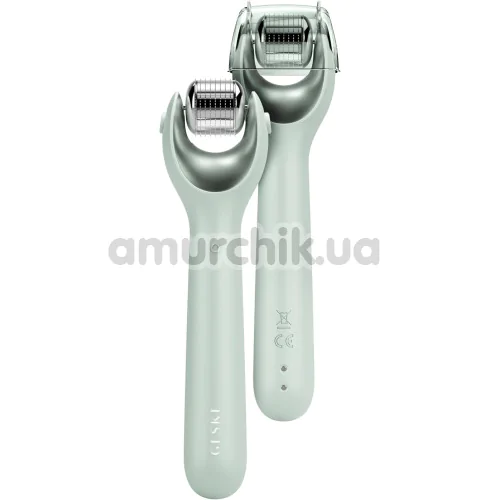 Массажер-роллер для лица с микроиглами Geske MicroNeedle Face Roller 9 in 1, зеленый