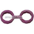 Наручники Japanese Style Bondage Platinum Silicone Cuffs Small, фіолетові - Фото №1