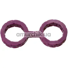 Наручники Japanese Style Bondage Platinum Silicone Cuffs Small, фиолетовые - Фото №1