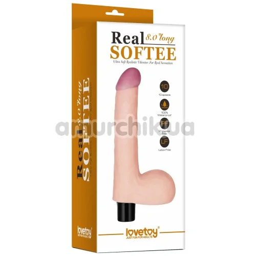 Вібратор Lovetoy Real Softee 8, тілесний
