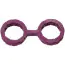 Наручники Japanese Style Bondage Platinum Silicone Cuffs Small, фиолетовые - Фото №1
