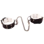 Фиксаторы для ног Whips Collection Chain Ancle Cuffs, черно-белые - Фото №1