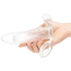 Насадка на пенис с вибрацией Size Up Vibrating 2 Inch Penis Extender With Ball Loop, прозрачная - Фото №9