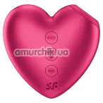 Симулятор орального сексу для жінок з вібрацією Satisfyer Cutie Heart Battery Powered, яскраво-рожевий - Фото №1