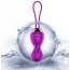 Вагинальные шарики с вибрацией Foxshow Vibrating Silicone Kegel Balls, фиолетовые - Фото №10