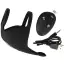 Віброкільце зі стимулятором мошонки Rebel Men's Gear Cock Ring With RC Ball Massager, чорне - Фото №7