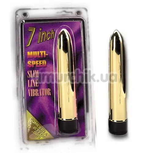 Вибратор Slim Line, золотой