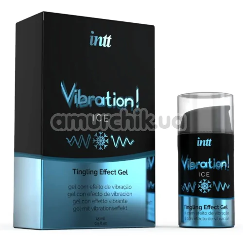 Возбуждающий гель с эффектом вибрации Intt Vibration Ice Tingling Effect Gel - мята, 15 мл