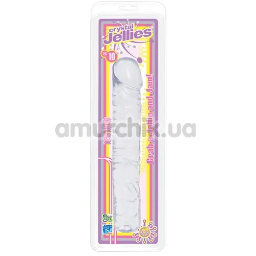 Фалоімітатор Crystal Jellies, 25.4 см прозорий