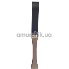Шлепалка Art of Sex BDSM Leather Paddle, коричнево-черная - Фото №1