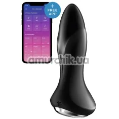 Анальная пробка с вибрацией и ротацией Satisfyer Rotator Plug 1+, черная - Фото №1