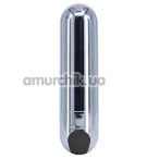 Кліторальний вібратор Boss Series Strong Bullet Vibrator Lady Finger, срібний - Фото №1