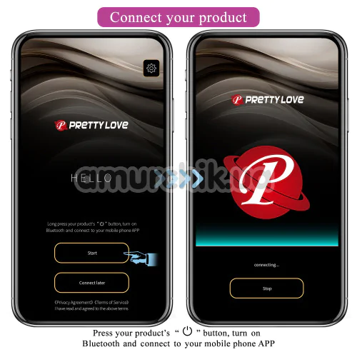 Виброяйцо Pretty Love Leviathan, темно-фиолетовое